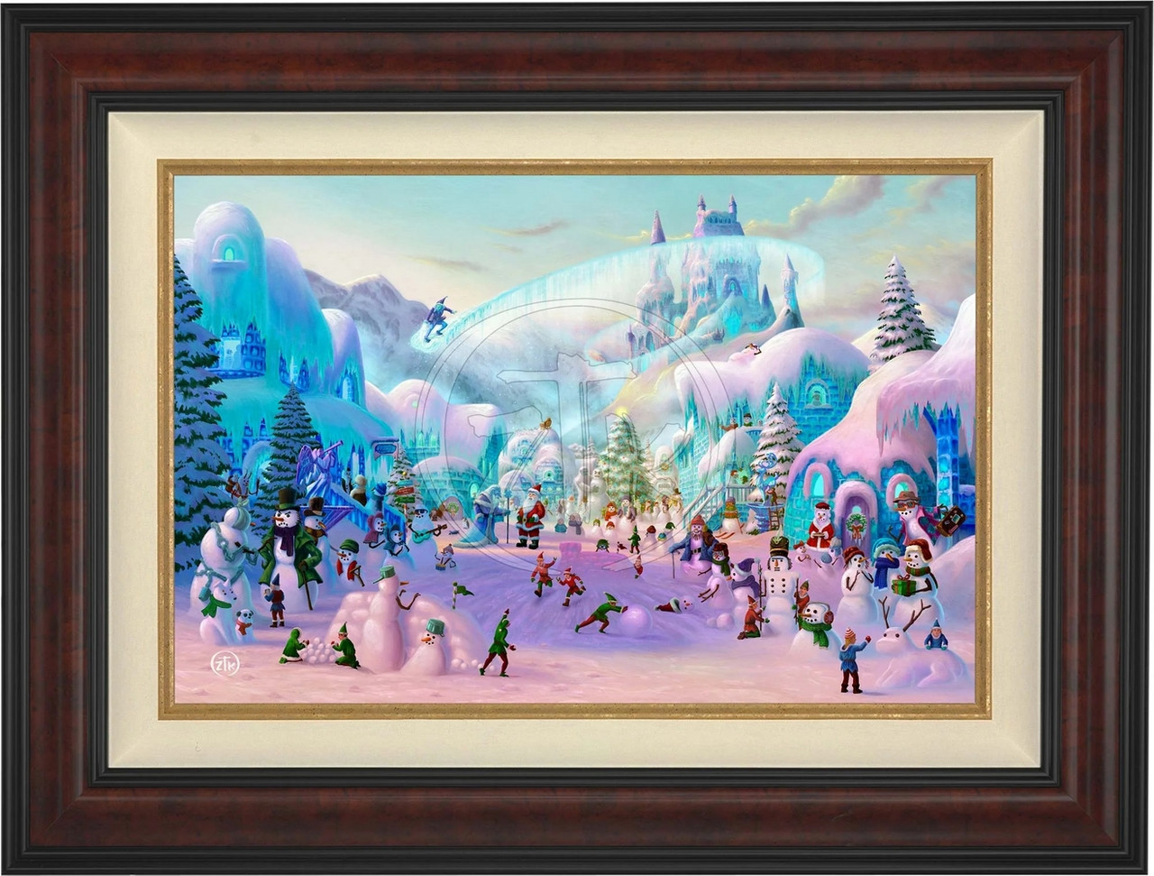 Zac Kinkade Snowman Sanctuary Limited Edition Canvas